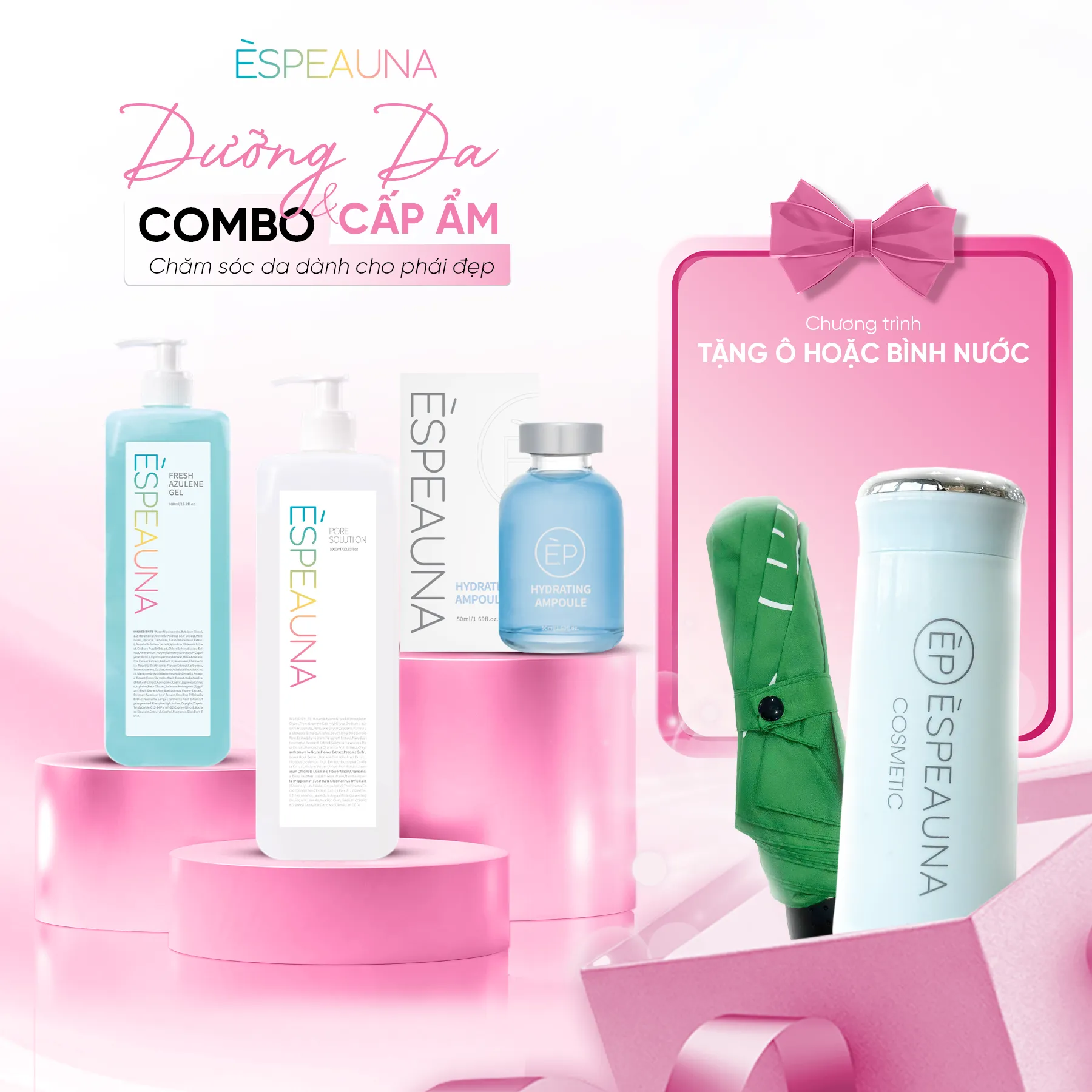 Combo Dưỡng Da Cấp Ẩm
