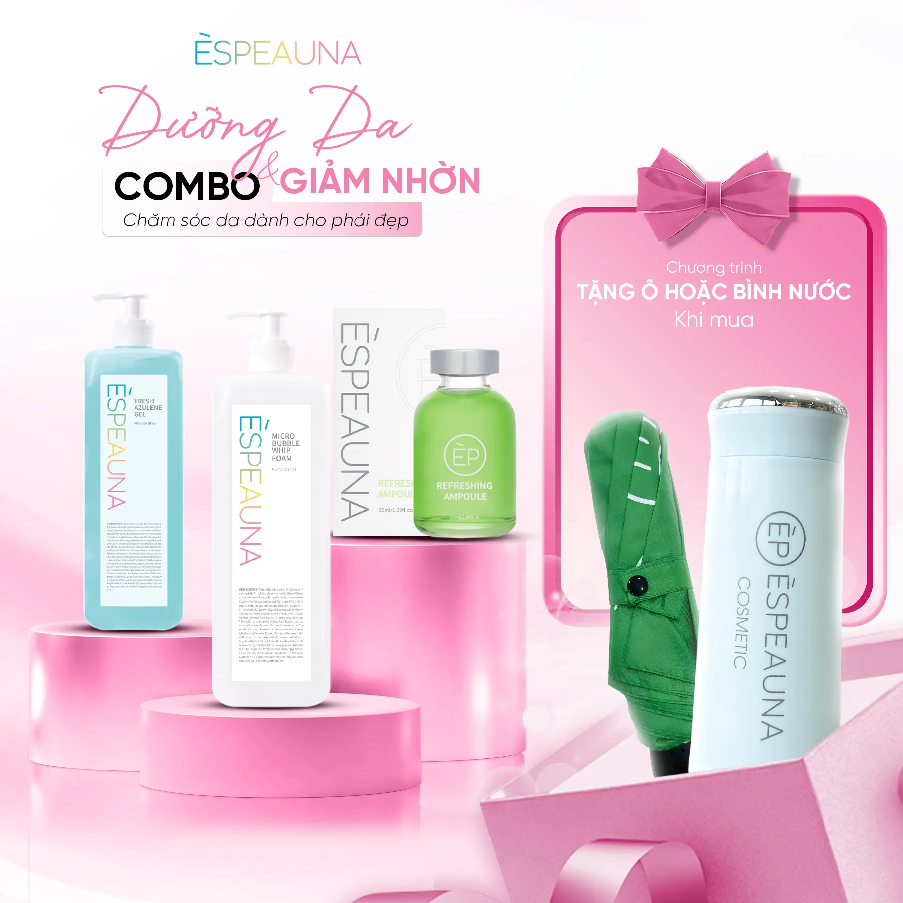 Combo Dưỡng Da Giảm Nhờn